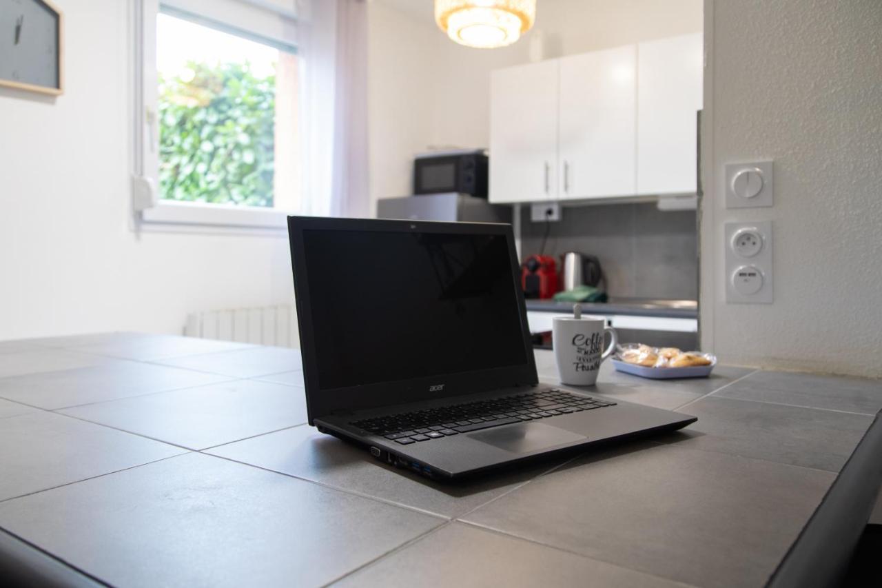My Cozy Flat Blagnac - T2 - Free Parking - Terrasse - Jardin Apartment ภายนอก รูปภาพ