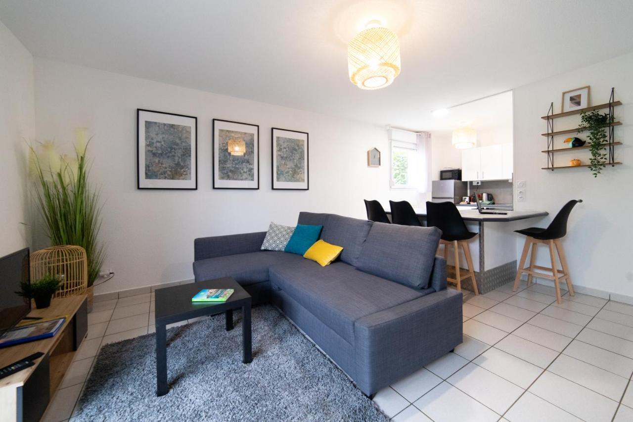 My Cozy Flat Blagnac - T2 - Free Parking - Terrasse - Jardin Apartment ภายนอก รูปภาพ